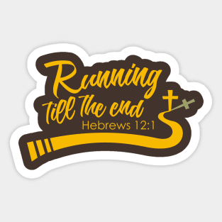 Running till the end Sticker